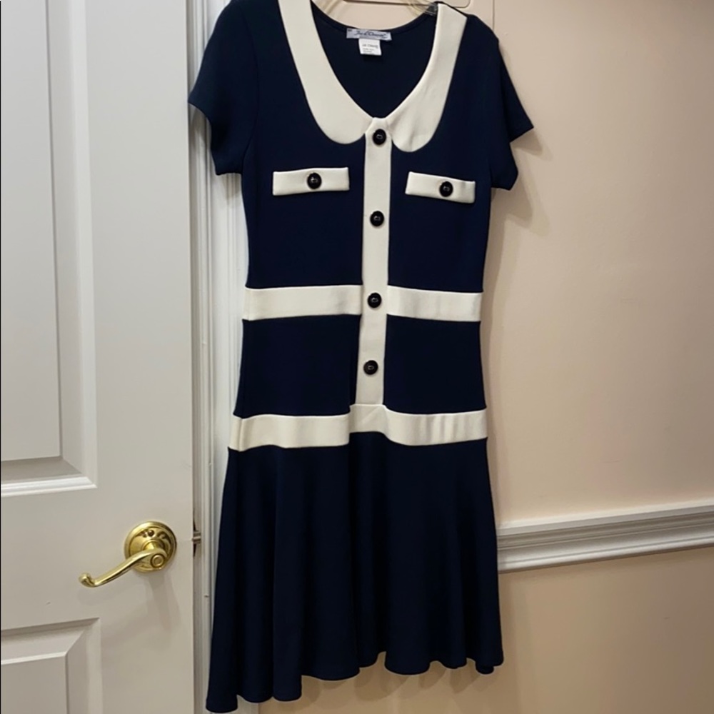 NWOT Elegant Navy Blue Dress.